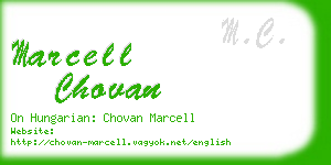 marcell chovan business card